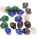 50pcs 16mm D10 Dice 10 Sided Die Polyhedral&Dice Carry Bag for Board Games