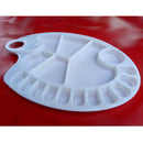 1pc 17 Grid fish shape Watercolor Plastic Painting Tray Paint Mixing Palette BX