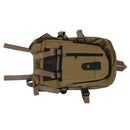 male Retro Leisure tourism canvas backpack Khaki H9A3