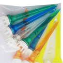 50pcs Mixed Color Plastic Crown Shape Claw Cushion Top Golf Tees 78mm  ME