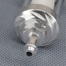 Motorcycle Scooter 6mm 1/4"  inch Chrome Plated Glass Inline Fuel Petrol Filter