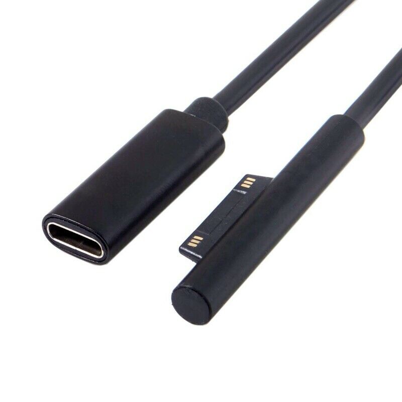 0.2M Female USB-C Charging Cable for Surface Pro 6/5/4/3 Surface Laptop 1/2,T7Y6