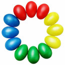 12pcs Plastic Egg Shakers Set with 4 Different Colors,Percussion Musical Eg