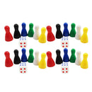 24x Colorful Chessman Chess Pieces Playing Dice Board/Card Game Accessories