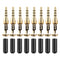 8 PIECE 3.5mm Audio Head Phones Mono Plug Male Adapter 1/8" Audio Jack Converter