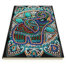 DIY Elephant Special Shaped Diamond Painting 50 Pages A5 Notebook Notepad