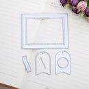 Long Stripe Frame DIY Metal Stencil Scrapbook Craft Embroidery Cutting Die A