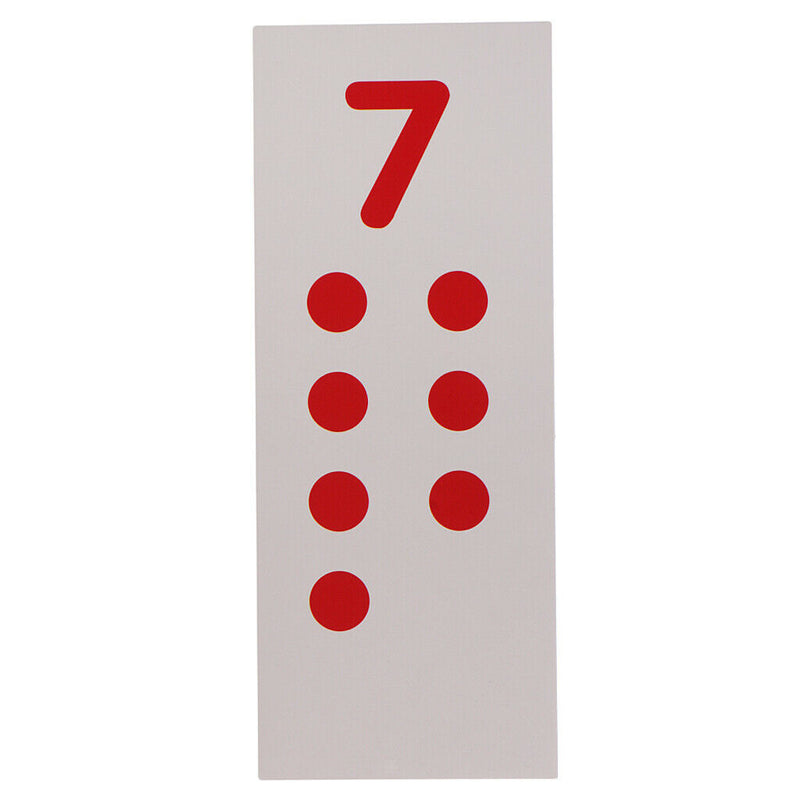 Baby Kids Montessori Mathematics 1-10 Numbers Card Chips Counting Toys Gift