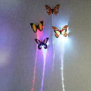 LED Colorful Butterfly Flashing Hair Braid Lights Up Party Wig Christmas No V5C0