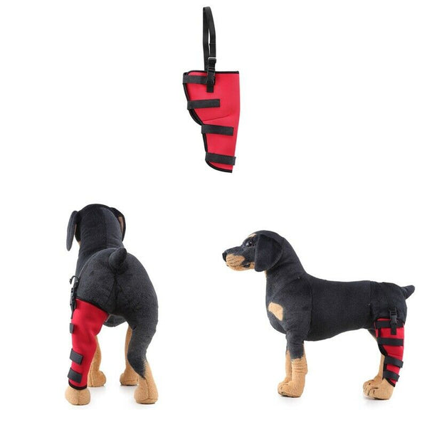 Pet Left Rear Leg Brace Dog Knee Pads Dog Support Brace for Left Leg Hock JoO6P9