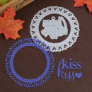 Romantic Kiss Metal Embossing Cutting Dies Stencils DIY Scrapbooking Craft