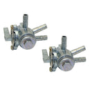 2pcs 3-Way Gas Fuel Petcock Tap Valve Switch Universal For Motorcycle Dirt Bike