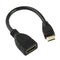 2 Piece 17CM Mini HDMI Male To HDMI Female Converter Adapter Cable For Video