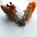 1 Pcs Mini Animal Toys Simulation Cute Squirrel Stuffed Kids Toys Decorati BX