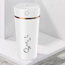 Air Humidifier Low Noise Fine Mist Spray Humidifier for Car Home (White) A