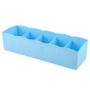Multi-function drawer type Five Grid  Plastic storage boxï¼ˆblueï¼‰