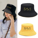 Double-sided Casual Finger Gesture Ok Bucket Hat Women Summer Fold Two Sided OZ