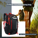 Waterproof Outdoor Backpack Sports Bag for Hiking Travel Camping (Black)