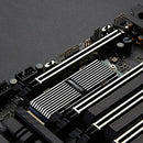 M.2 2280 SSD Cooling Pad Aluminum Heatsink Dissipation Radiator (Grey) A