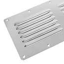 1x Stainless Steel Air Vent Cover Panel Rectangle Louver Air Ventilation OIH