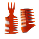 Weaving & Sectioning Foiling Comb | Pro Men's Oily Hairbrush, Set of 2