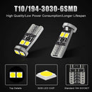 2* T10 501 W5W Car Side Light Bulbs Error Free Canbus 6Smd Led Xenon Super White