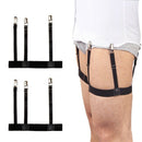 1 Pair Shirt Stays Belt Adjustable Elastic Garter Belts With Non-Slip Locki