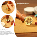Wood Handle Metal Sealing Wax Stamp Sundries Pattern Wax Seal Stamp (A47) A