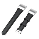 Leather Watchband Strap w/Buckle for Huawei Band 4 Pro TER-B29S (Black)