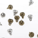 50pcs Lotus Flower Charms For Jewelry Making Crafting DIY Necklace Bracelet