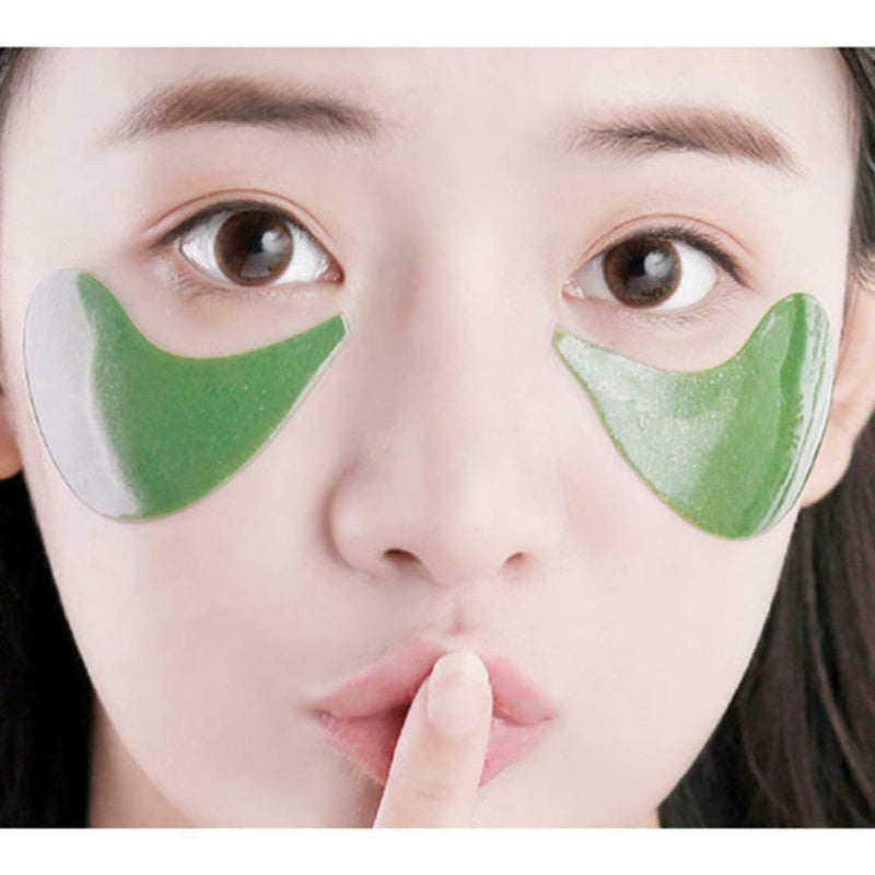 60pcs/box Deep Sea Green Algae Crystal Eye Collagen Gel Eye Patches