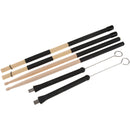 Durable Jazz Drum Set Rod Brush Stick Drumsticks with Non-slip Handle