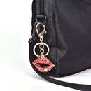 1PC Hot Key Chain Lipstick Keyring Purse Bag Crystal Charm Pendant Necklace Gi_