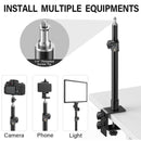 Desk Mounting Stand, 13.8"-23.4" Adjustable Tabletop Stand with 1/4" Screw Tip