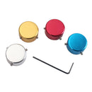 4pcs Aluminum Foot Nail Cap Protection Cap w/ Wrench for Guitar Effect Pedal