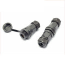 Black RJ45 M25 IP67 Protection Double-ended Waterproof Connector Plastic 20cm