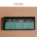 30Pcs NEEDLE 1/8 inch Diamond Grinding Head Coated Carving Burrs Shank 3  GEA
