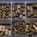150pcs/Box Knurl Insert Nuts M3 Threaded Insert Screws Assortment Set Kit I O2I7