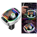 Car Bluetooth FM Transmitter Type-C PD Fast Charge Kit Hands-Free Call
