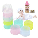Portable Baby food storage Milk Food Powder Container Bottle Container 4 Layer
