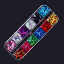 1 Box Mixed Color Nail Glitter Sequins Manicure Nail Art Decor (004339)