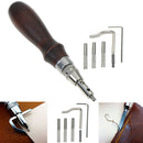 7 in1 DIY adjustable wood leather handing stitching Groover crease leather 3 Cy