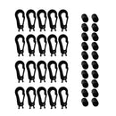 20Pcs Plastic Shock Bungee Cord Karabiner Hook Elastic Cord Rope End