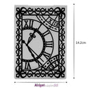 1pc Clock Plastic Embossing Folder Template For Scrapbooking DIY Photo
