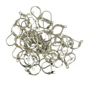 100pcs Brass French Leverback Earrings Hooks with Open Loop Findings DIY