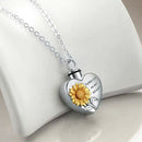 Heart Pendant Cremation Urn Memorial For Ashes Women Necklace Jewelry Gift Daily