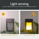 USB Solar Wall Light Waterproof Garden Landscape Human Induction Flame Lamp