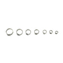 Stainless Steel 1 Ear Stepless Clips 5.8-21mm 128pcs/box Hose Clamp Assortment