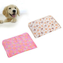 2pcs Comfortable Pet Bed Mats Sleep Paw Print Dog Cat Puppy Fleece Soft Blanket