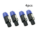 4x NL4FC Audio Cable Connector Locking Speaker / Amp Connector 4 pole Cabl MCD